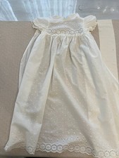 Baby christening gown. Vintage 1980s. Spain.