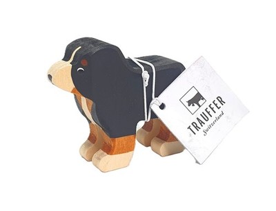 Trauffer Berner Sennenhund Holzfigur mittel 1221 Made in Switzerland NEU