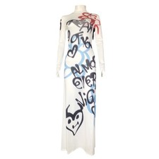 Women’s Graffiti Long Sleeve Maxi Dress