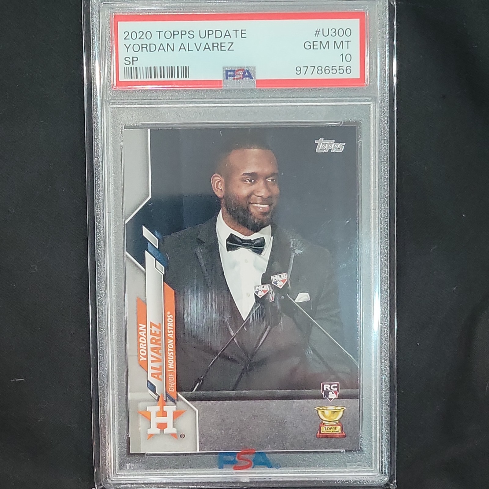 2020 Topps Update Yordan Alvarez SP Image Variation RC PSA 10 GEM MINT #U300