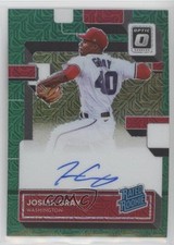 2022 Panini Donruss Optic Green Mojo Prizm 69/88 Josiah Gray #RRS-JG Auto nd3