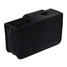 128 Capacity CD/DVD case Wallet, Storage,Holder,Booklet by 128, 128 Black