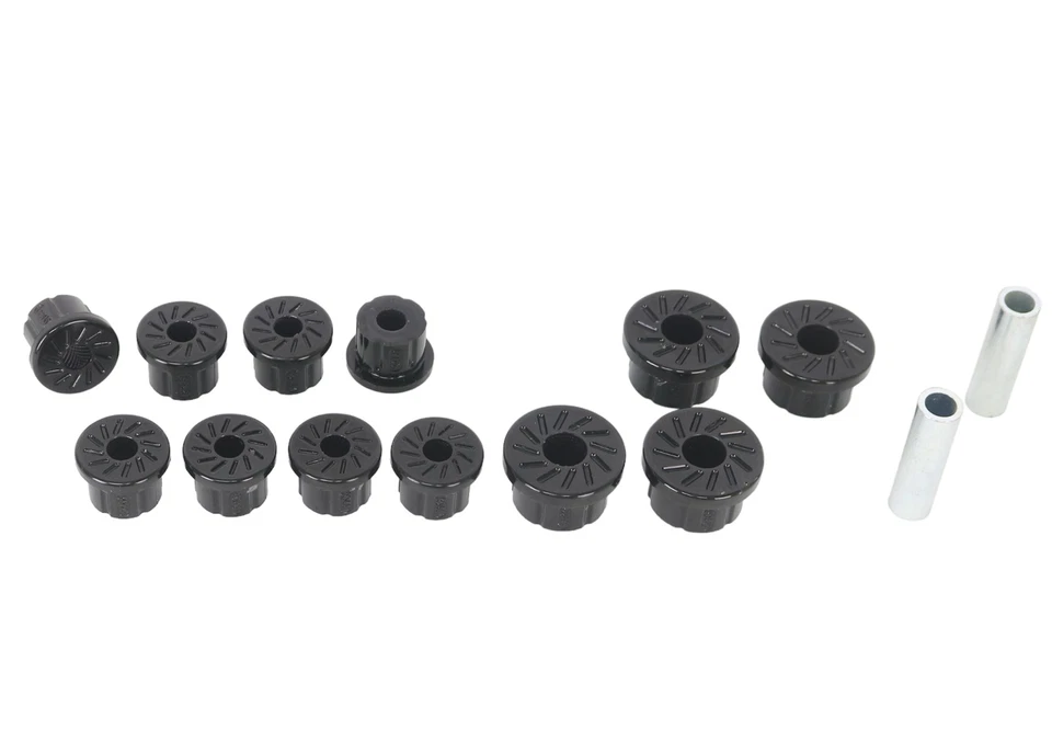 Kit de buje de resorte y grillete de hoja delantera Whiteline W73475 para Suzuki 86-93 Foto 3 de 4