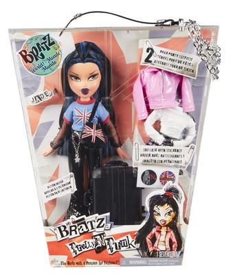 Pretty 'N  Punk Jade Fashion Doll with 2 Outfits and Suitcase, Collectors Age...