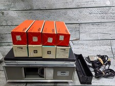 Vintage Slide Projector Argus Electromatic 572 lens remote control w/ Extras
