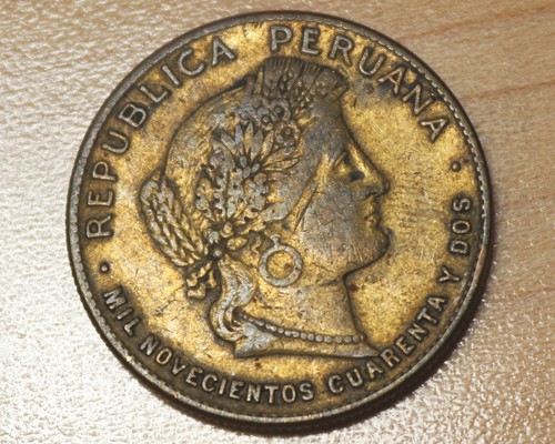 1942 Peru 20 Centavos