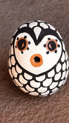 Native Owl Pottery Figurine Acoma Pueblo Clay Signed Antonio g58 KG