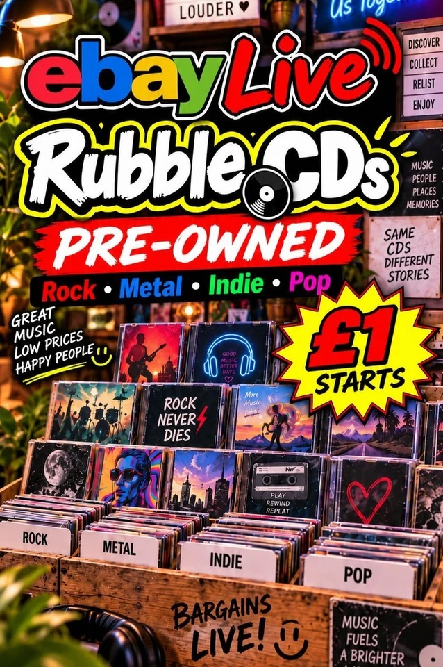 Rubble CDs Live – Pre-Owned CDs from £1 | Rock Metal Indie Pop & More