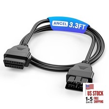 OBD2 Scanner Extension Cable 3.3ft/1m, 16 Pin OBDII OBD2 Male to Female