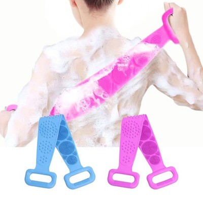 ICSTM Back Scrubber for Shower,2 Pcs Silicone Blue/Purple