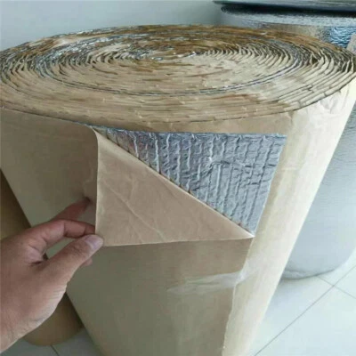 DAILY-USE-UK Self-Adhesive Aluminum Insulation Roll Double Foil Single Layer Air Bubble Wrap