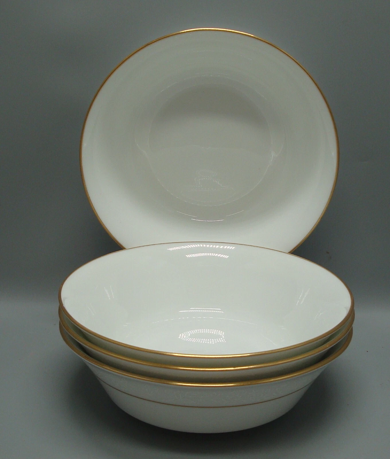 ECCO Ciotole Cereali Oxford (Lenox) PIZZO BIANCO COUPÉ VENDUTE IN SET DI ALTRE QUATTRO QUI