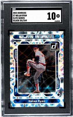 2023 Donruss E7 Nolan Ryan Elite Series SILVER /349 SGC 10 GEM MINT