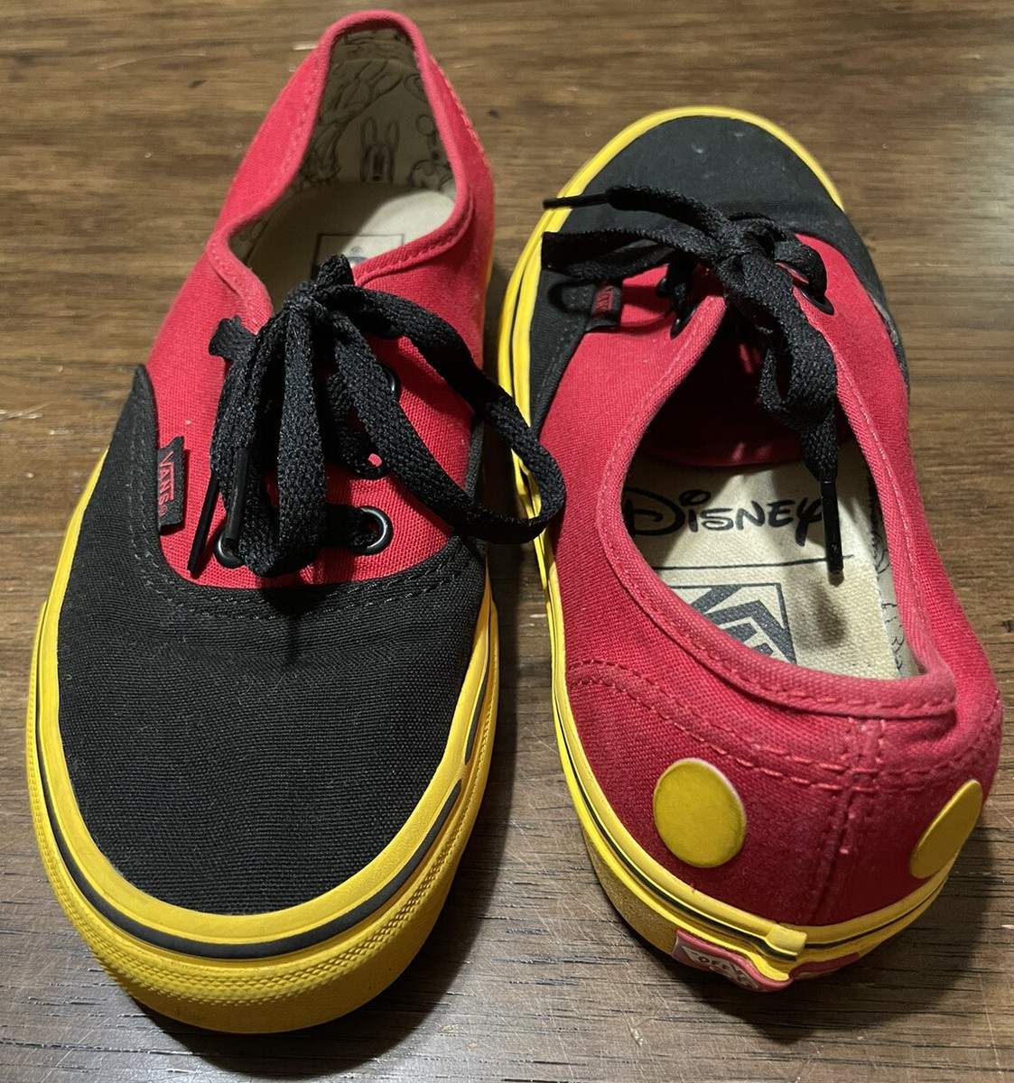 Vans X Disney 90th Anniversary Mickey Mouse Red Yellow Mens  display picture 1