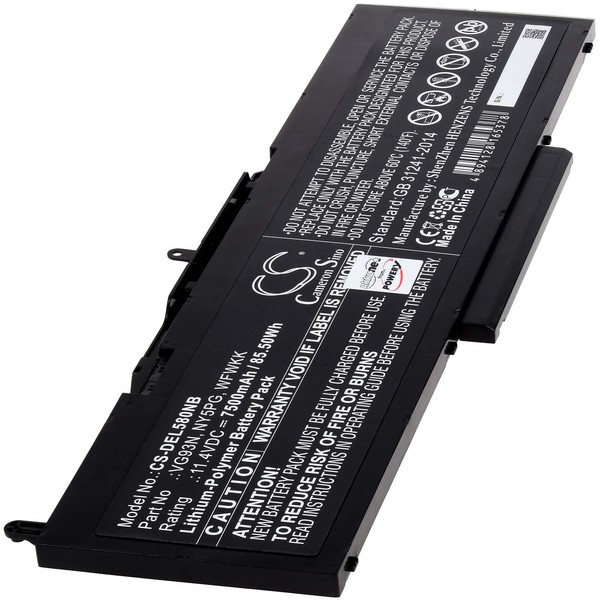 Akku Dell Latitude 5591 11,4V Laptop 11,4V 7500Mah/85,5Wh Li-Polymer Schwarz-image