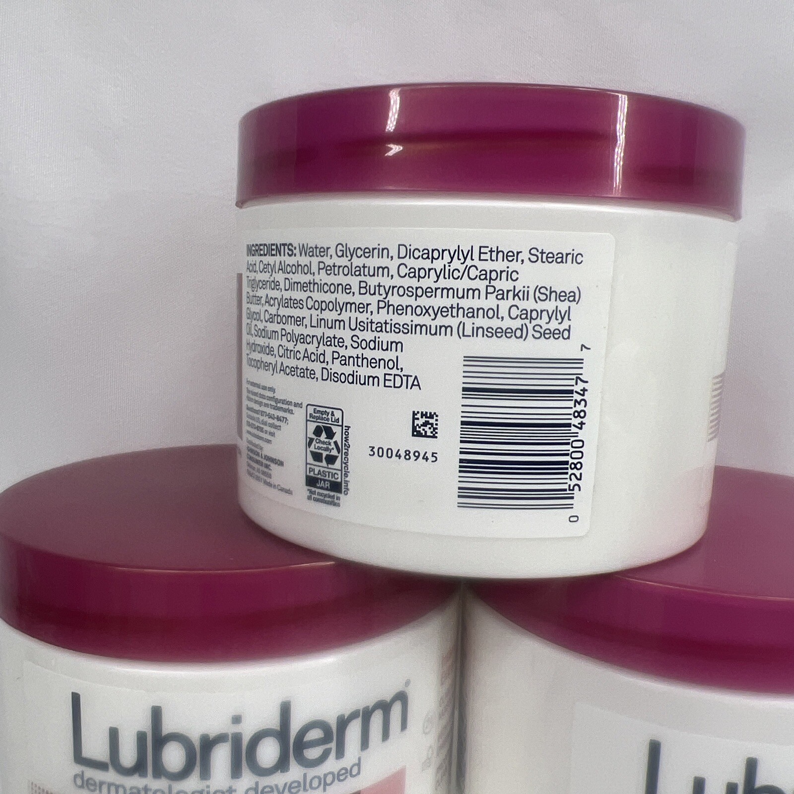(4) Lubriderm Advanced Therapy Fragrance-Free Moisturizing Creme Non-Greasy 16oz