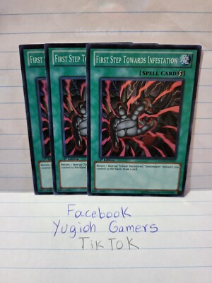 Yu-Gi-Oh First Step Towards Infestation X3 HA05 1st Super Rare Light Played 