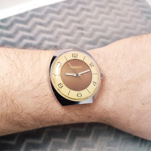 ⭐Vintage Sowjetische Uhr Raketa Harlekin Bicolor Mechanisch 2609.HA Made in USSR - Bild 9 von 12