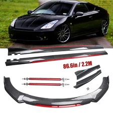 Front Bumper Lip Spoiler Splitter Carbon Fiber For Toyota Celica 2000-2 Body Kit