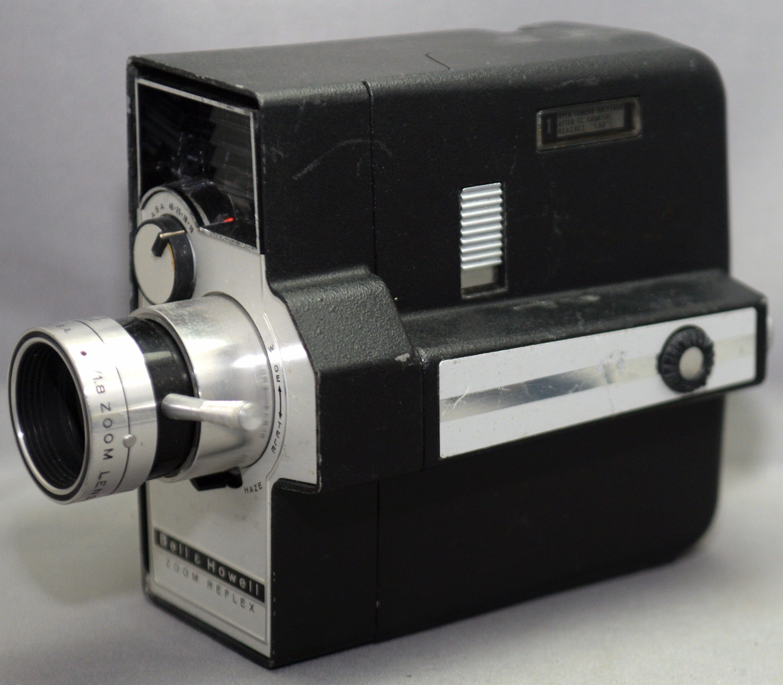 BELL & HOWELL ZOOM Reflex Vintage 8mm Movie Film Camera f/1.8 Lens USA ...