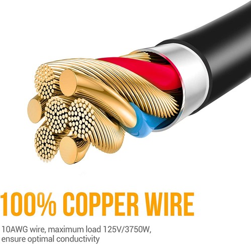 36FT 50A RV Extension Cord Power Supply Cable Motorhome Camper with Handed - Picture 6 of 7