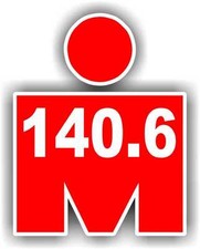 2 Iron Man 140.6 Phone Decal Sticker Car Window Running Jogging Marathon