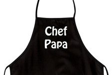 Funny Apron For Dad "Chef Papa" Novelty Aprons For Men