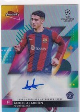 Topps Finest Champions League 2024 No. A-AA Angel Alarcon Rookie Auto Refractor