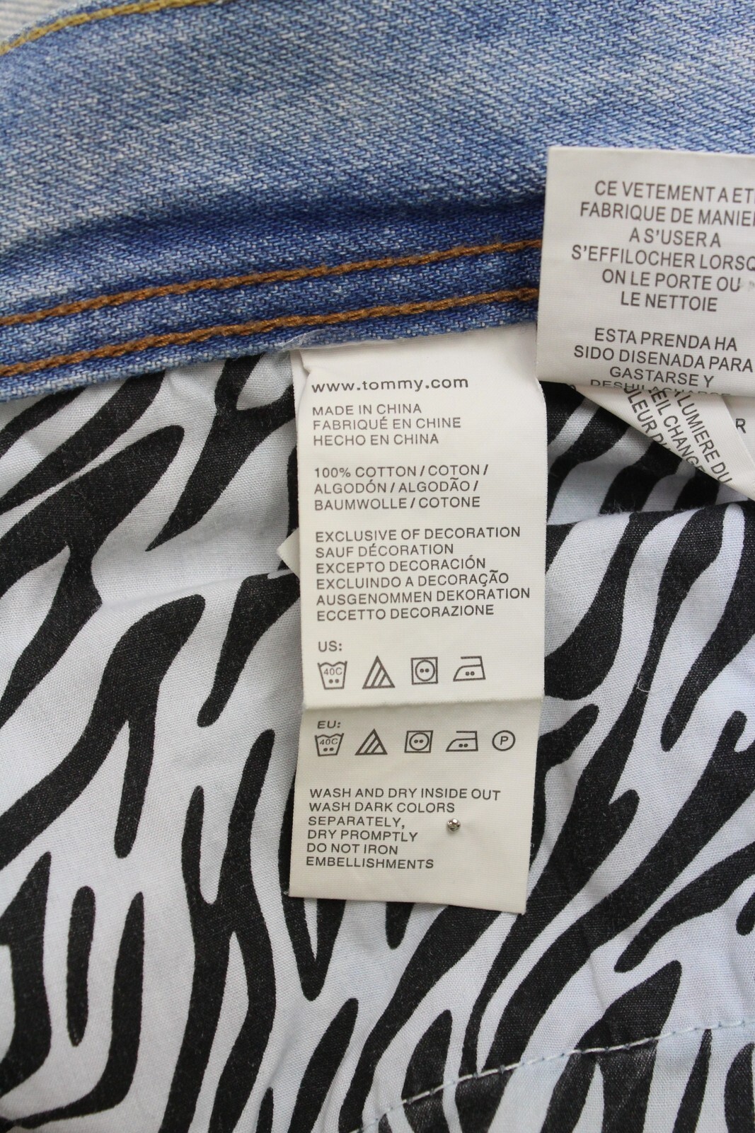 TOMMY HILFIGER Denim Scanton Utah Bleached Jeans Men's W34/~L32* Whiskers Button thumbnail 6