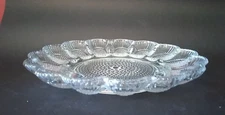 Indiana Glass Tiara Hobnail Clear Glass 11" Deviled Egg Tray Dish Vintage
