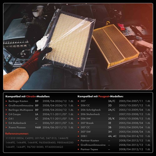 Luftfilter Motorluftfilter für VW Polo 9N 9A Skoda Fabia I 6Y2 6Y3 6Y5 1.2L - Bild 6 von 8