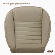 2005 2006 2007 2008 2009 Ford Mustang V6 Front Driver Bottom Tan Leather Cover