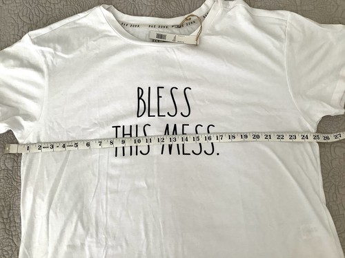 Rae Dunn tee T shirt Top BLESS THIS MESS Size 2X - Picture 4 of 6