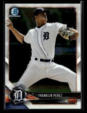 2018 Bowman Chrome #BCP185 Franklin Perez Prospects Card Detroit Tigers