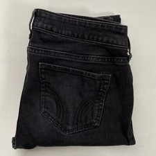 Hollister Womens Worn Look Dark Grey Skinny Jeans Size 30 Measured GUC JEAE0HL2