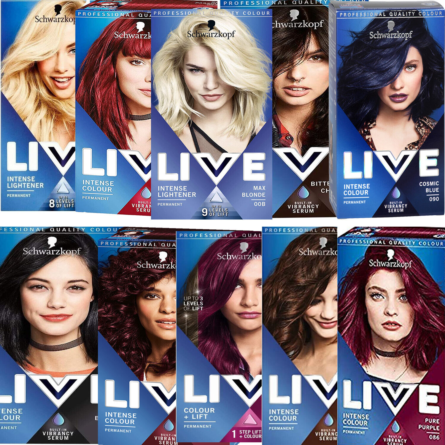 Schwarzkopf Live Color xxl permanent hair - Choose Your Shade | eBay