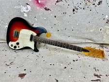 1959 Magnatone Mark Vii Electric Guitar Sunburst "barth Era" Vintage 1950's