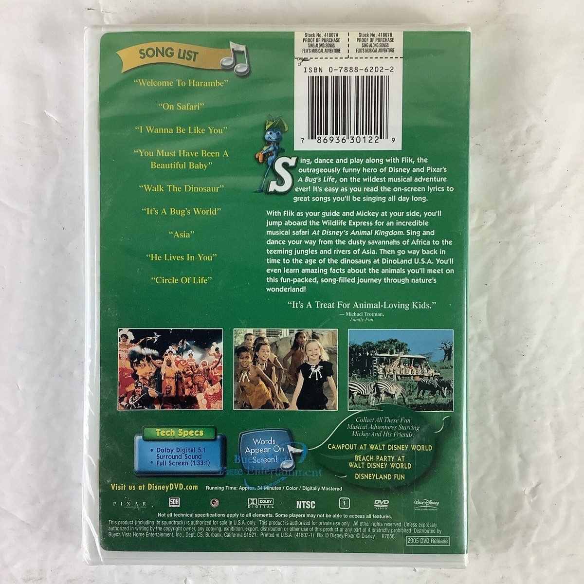 Sing-Along Songs: Flik's Musical Adventure (DVD) 786936301229 | eBay Sing-Along Songs: Flik's Musical Adventure (DVD) 786936301229 | eBay
