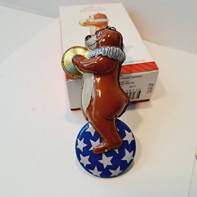 Brand New  Hallmark Keepsake Big Top Bear Ornament 2014 Original Retail 17.95