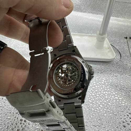 Elgin Silver Stainless Steel Automatic Men’s Watch FG8030. - Picture 4 of 5