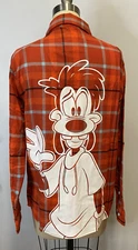 Cakeworthy Disney A Goofy Movie Max Goof Flannel Shirt Red Hi Dad Soup S