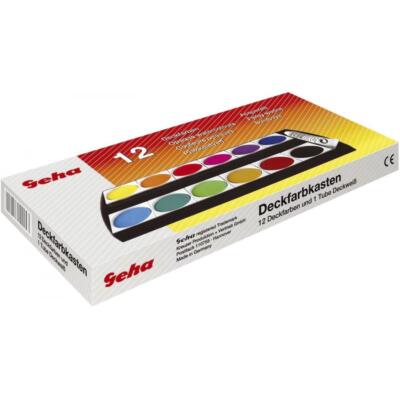 Geha Deckfarbkasten F250/12, 12 Farben