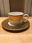 Donna Karan Gold Dust Teacup and Saucer.  NEW. — photo 1