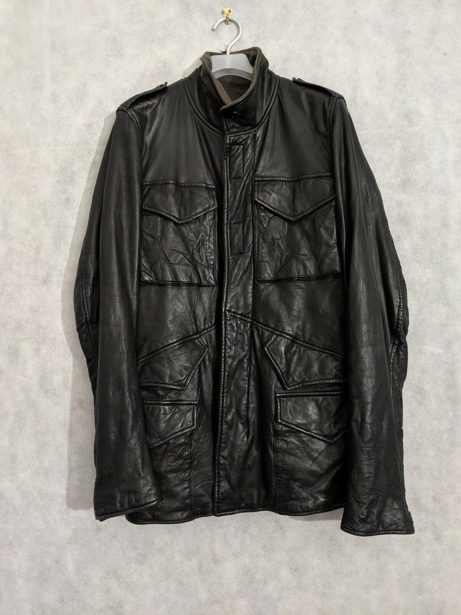 Rick Owens Archive Padded Multipocket Military Leather Puffy Rick Owens Archive Padded Multipocket Military Leather Puffy