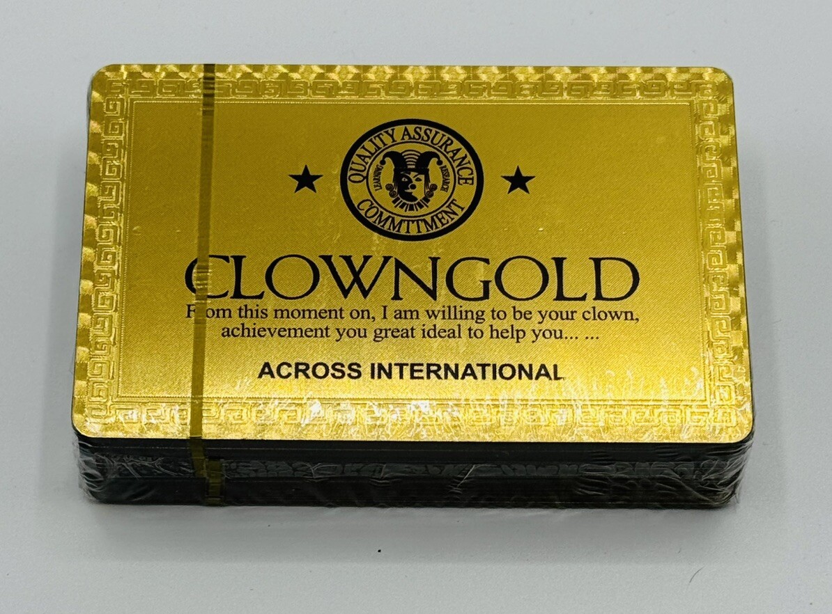 Supreme Clowngold Gold Foil Playing Cards | eBay