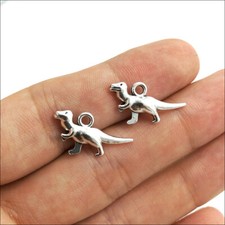 Lot 100pcs Dinosaur Antique Silver Charms Pendant DIY Jewelry Findings 20 11mm