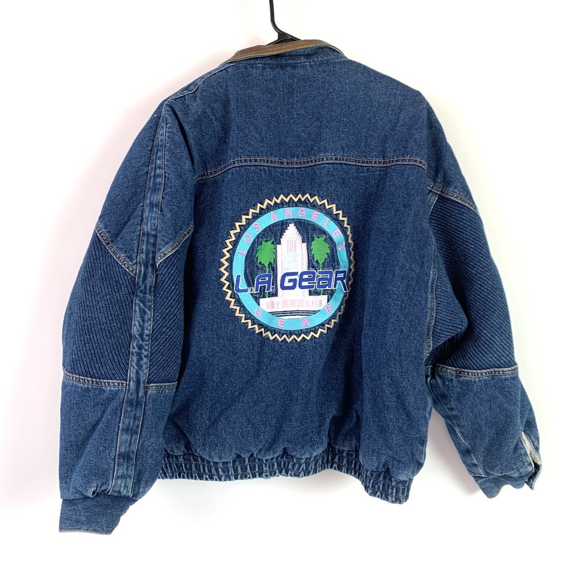 Vintage LA Gear California Oversized Jean Denim Jacket Womens