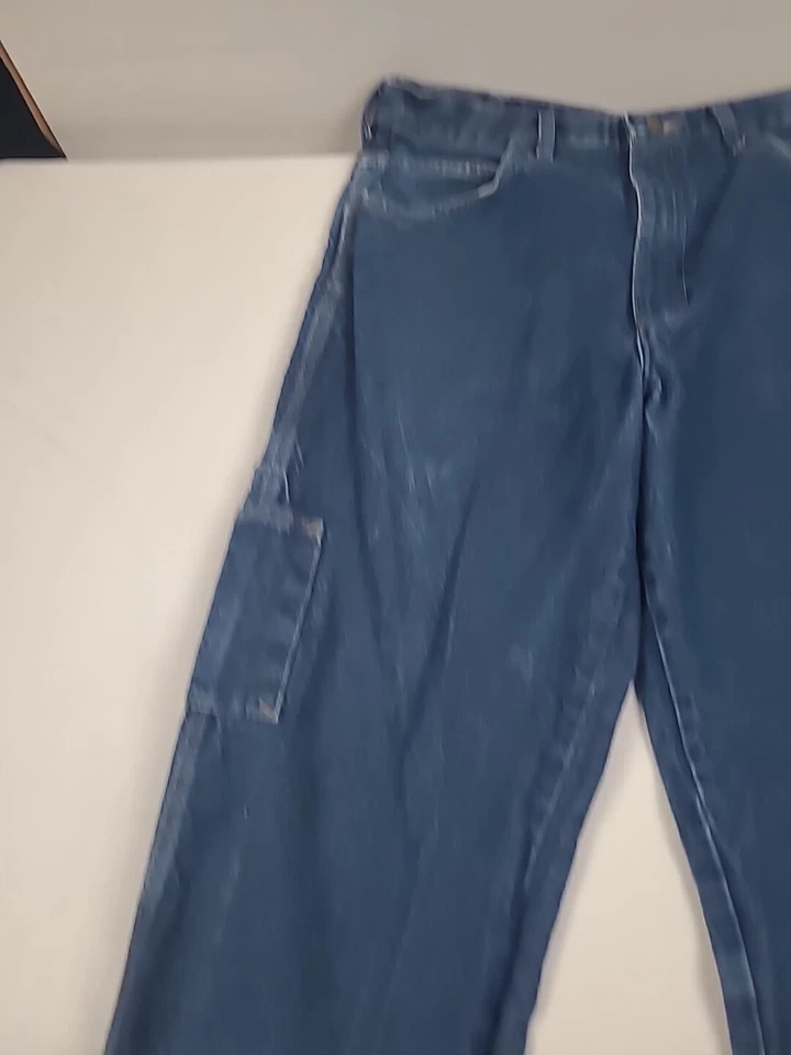 Bulwark FR Pants Adult 36x34 Blue Denim Carpenter Saftey Workwear Certified - Image 3 of 4