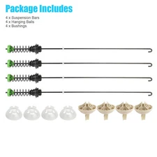 4pcs W11130362 Washer Suspension Rod Kit Fit Maytag MVWX655DW2 7MMVWC565FW1 USA