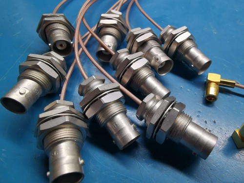 9pcs Female BNC To Female SMB Connector 41cm Rosenberger Panel Mount BNC - Afbeelding 3 van 15